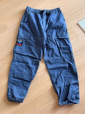 Butter Navy Blue Men's Cargo Pants with Utility Pockets